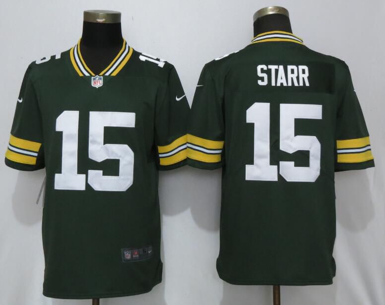 Men Green Bay Packers 15 Starr Green Nike Vapor Untouchable Limited Playe NFL Jerseys